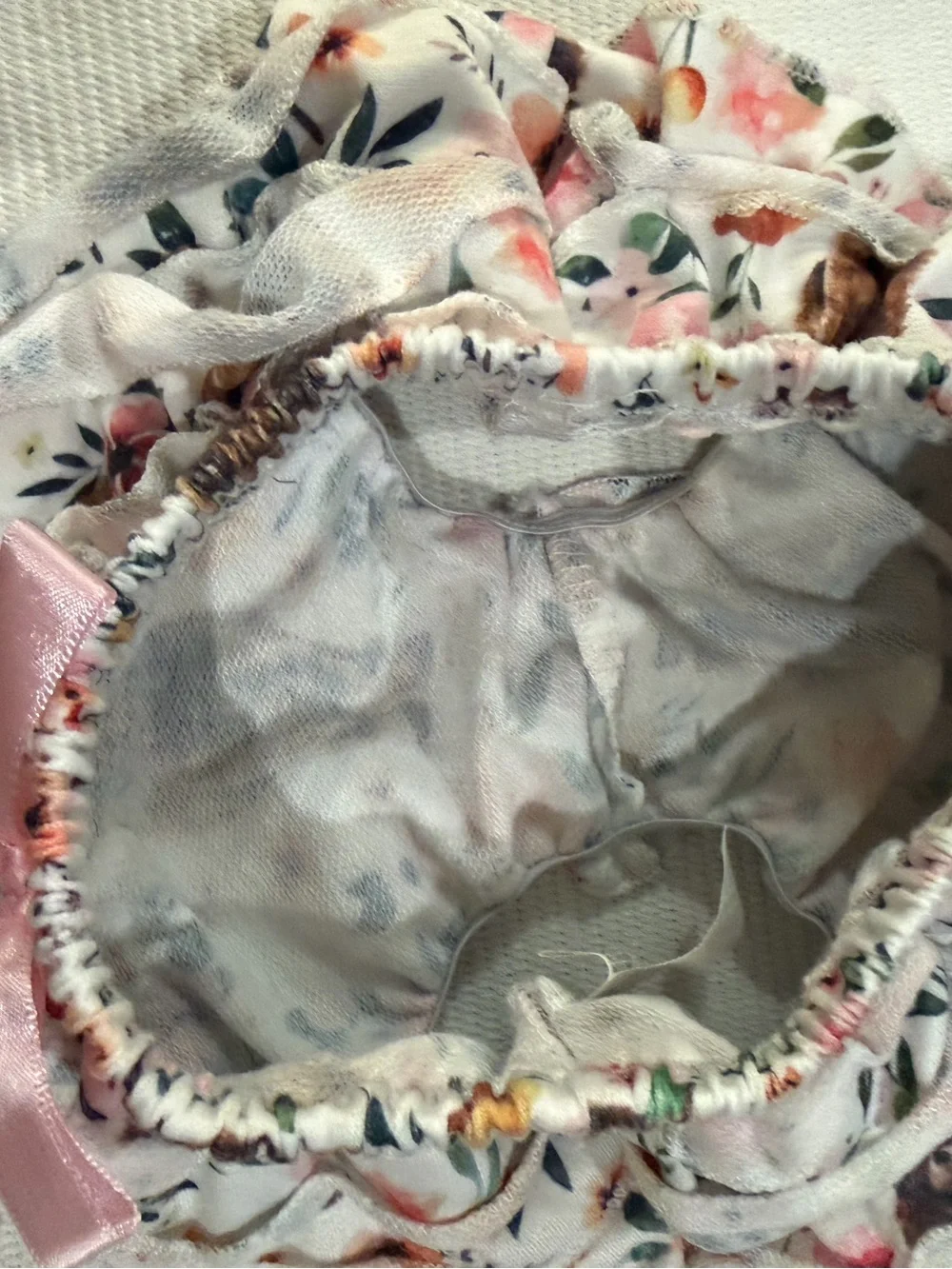Baby Girl Highland Cow Floral Ruffle Bloomers Diaper Cover Size 70